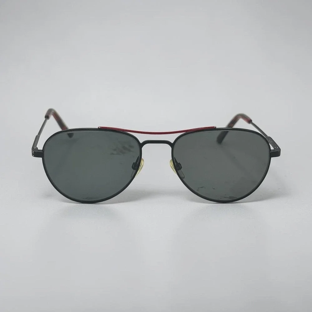 Etnia Barcelona OLAF BKRD Aviator Sunglasses Black Red Metal 52-16-135